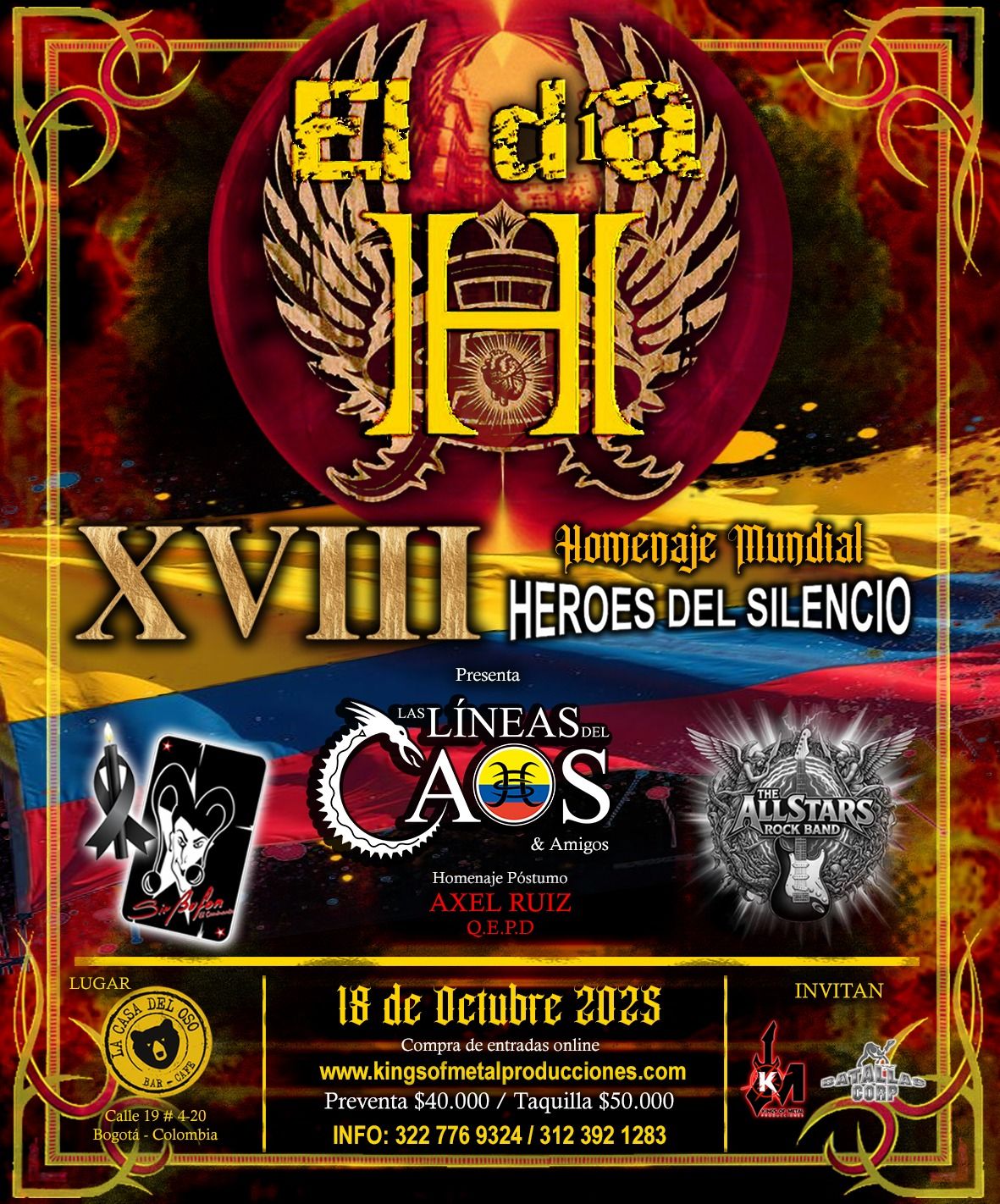 Día Mundial “H” Homenaje a Héroes del Silencio