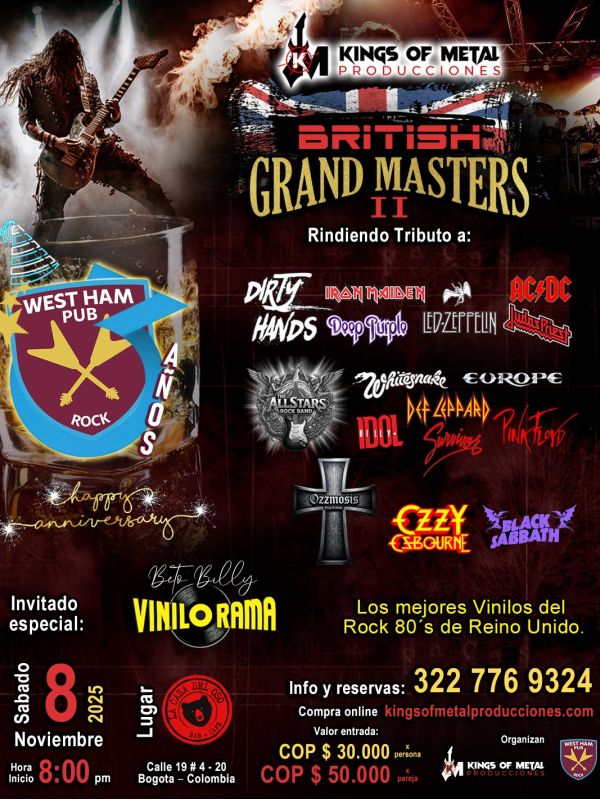 British Grand Masters II – WestHam Pub Anniversary