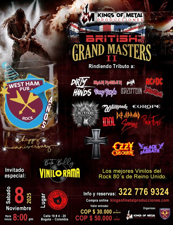 British Grand Masters II – WestHam Pub Anniversary