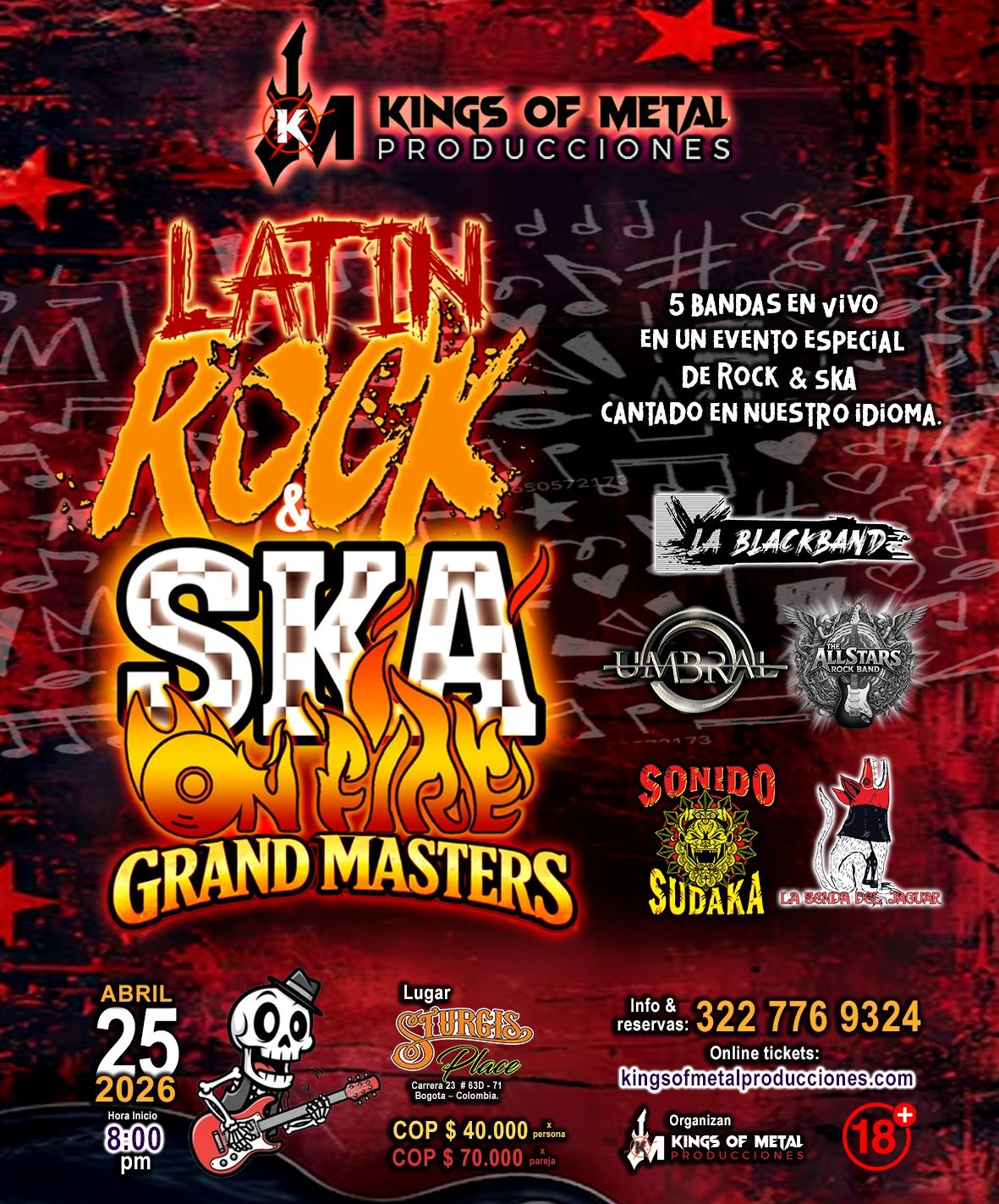 Latin Rock & Ska on Fire – Grand Masters