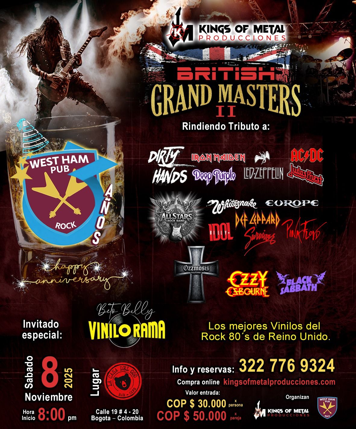 British Grand Masters II – WestHam Pub Anniversary