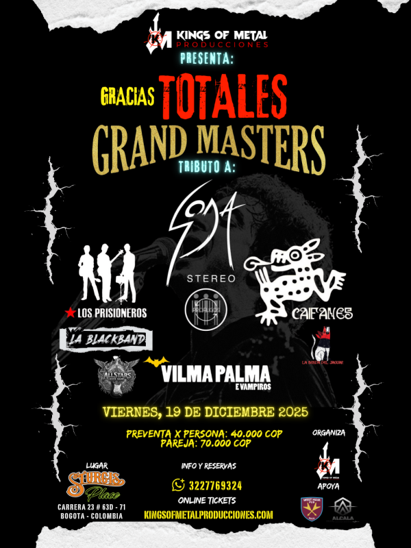 Gracias Totales – Grand Masters