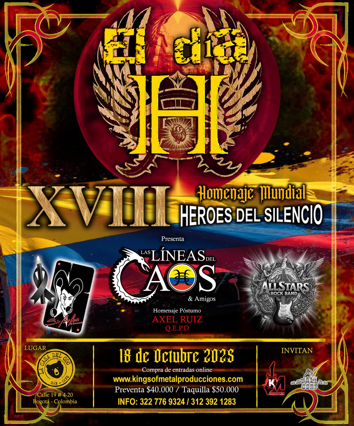 Día Mundial “H” Homenaje a Héroes del Silencio