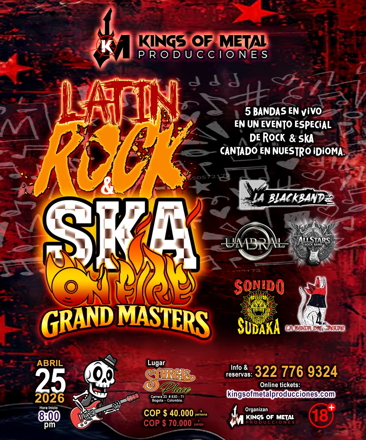 Latin Rock & Ska on Fire – Grand Masters