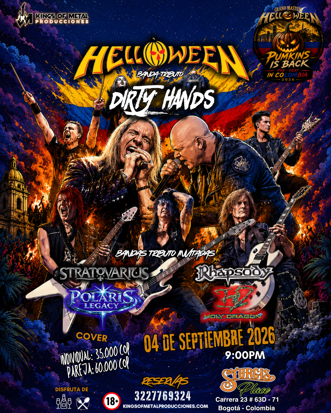 Pumkins is back in Colombia Pre-fest / Grand Masters