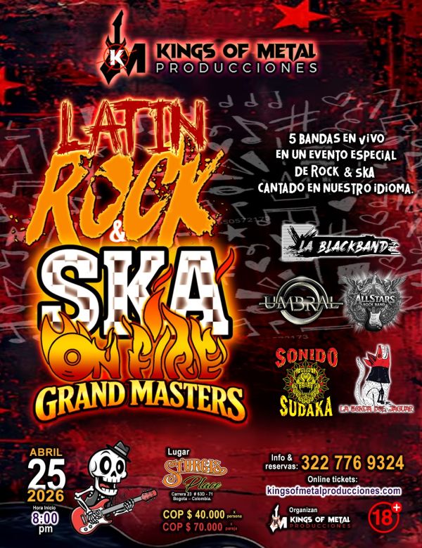 Latin Rock & Ska on Fire – Grand Masters